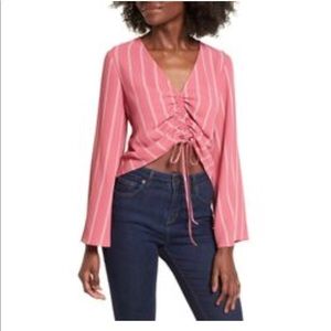 NWOT Leith Ruched Front Top
